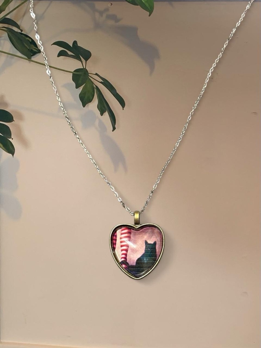 Witch Black Cat Necklace